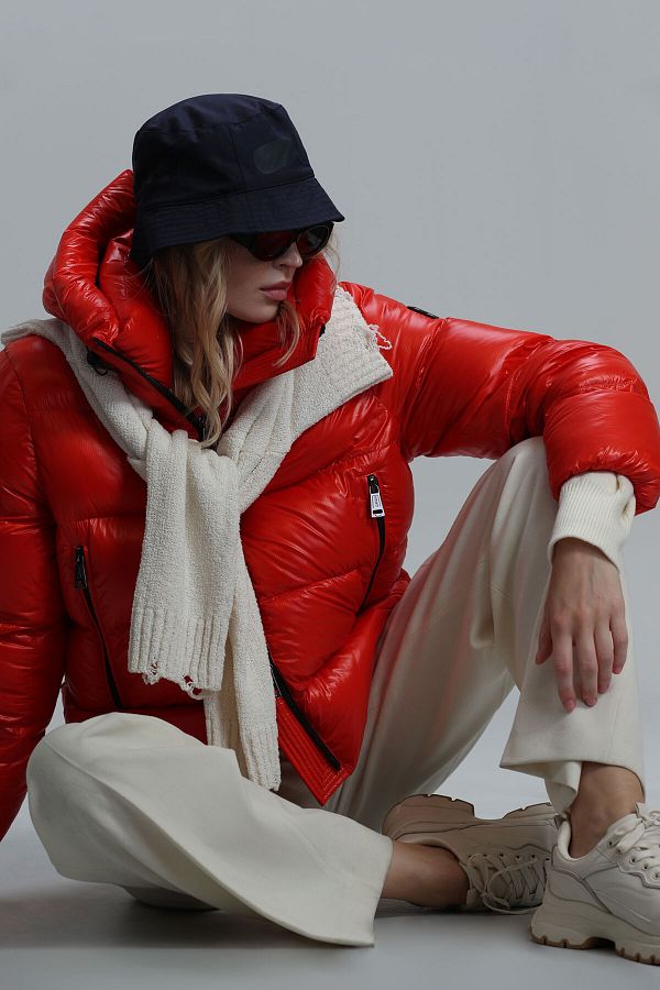 Goose feather coat womens top
