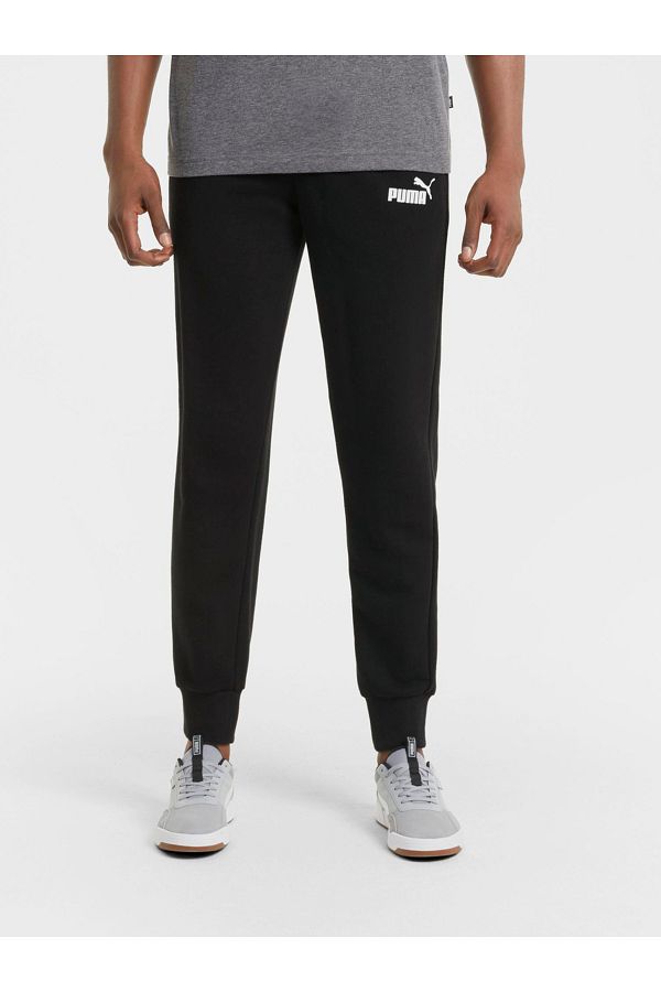 Puma-Essentials Logo Cuffed Jogger 1