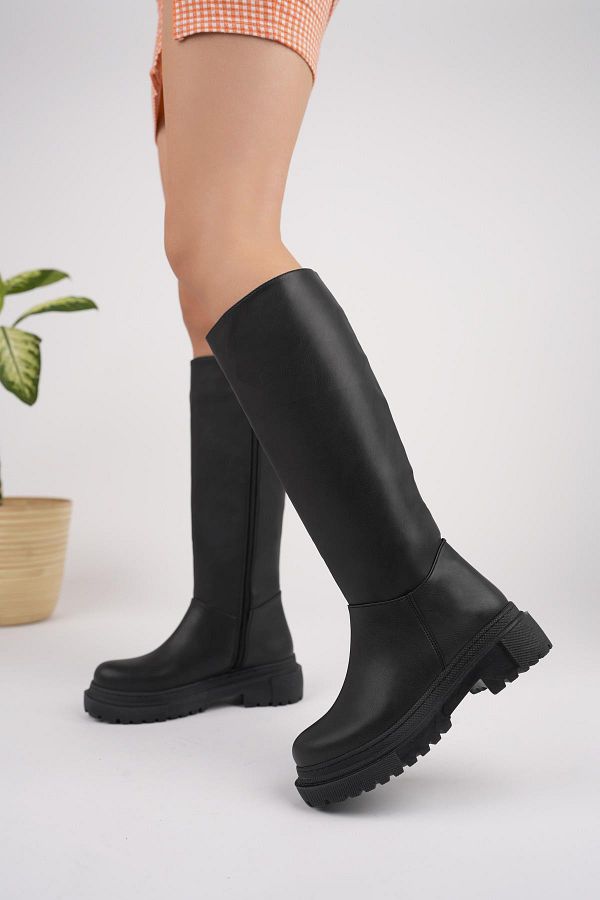 MUGGO-Bery Damen-Stiefel mit dicker Sohle 1