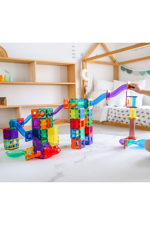 zenkid-Magblock 188 Pieces - Magnetic Blocks and Cylinders, Educational Toy, Brain Developing Game Set 1