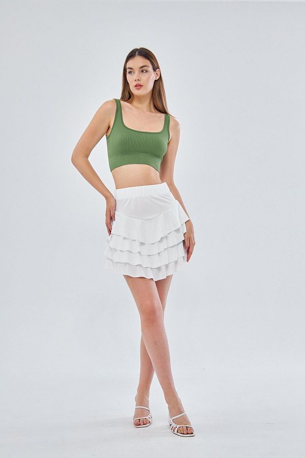 White mini skirt size 4 outlet