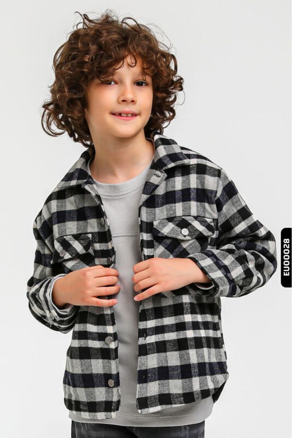 XO Kids 100 Cotton Lined Boys Plaid Patterned Lumberjack Shirt 5 14 Years 23142 Trendyol