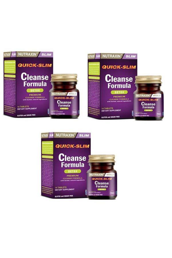Nutraxin-Quick-slim Cleanse Formula 7 14 Tablet X3 1