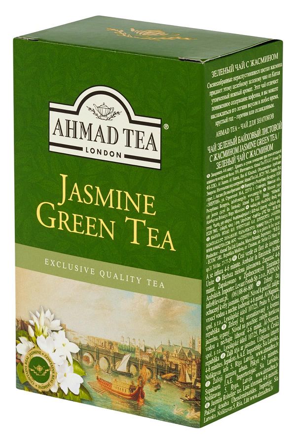 ahmad tea london-شاي أحمد بالياسمين - شاي أخضر 250 جرام 1
