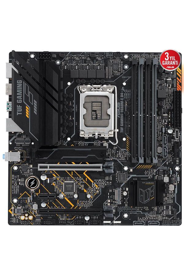 ASUS-Tuf Gamming B660m-e D4 1700p - 4xddr4 5333 Dp/hdmi 2xm2 Usb3.2 Aura Rgb Matx 128gb Ram Support 1