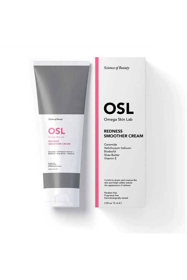 OSL Omega Skin Lab-OSL Redness Smoother Cream 75ML – Hautpflegelösung mit Vitamin E, Sheabutter, Bisabolol, Helich 1