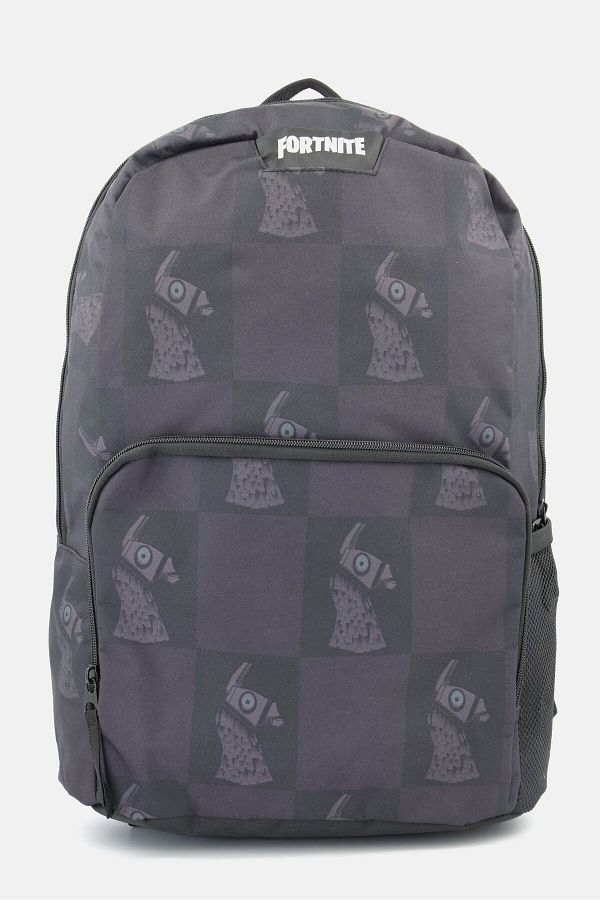Fortnite backpack black and white top