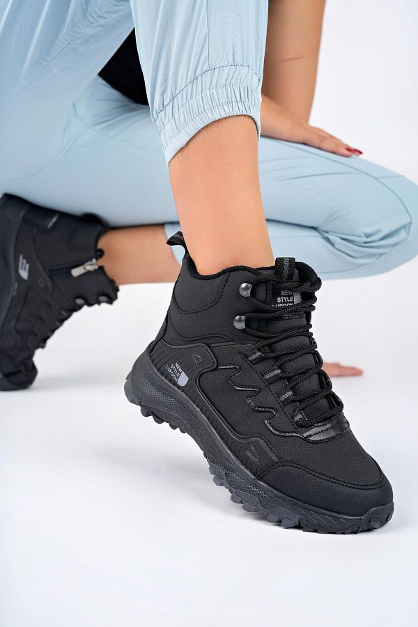 Muggo Alaska Unisex Guaranteed Trekking Outdoor Lace Up Side Zipper Winter Boots Trendyol