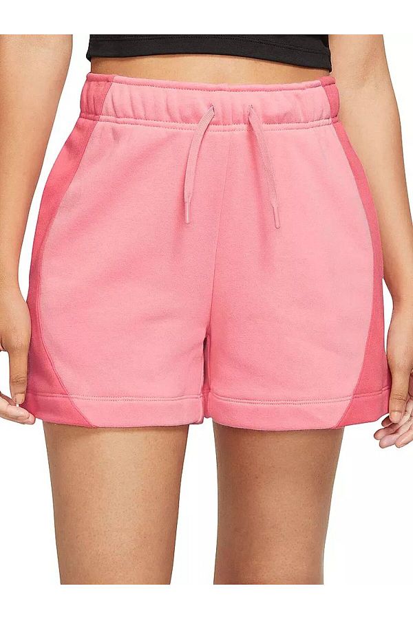 Nike fleece shorts pink store