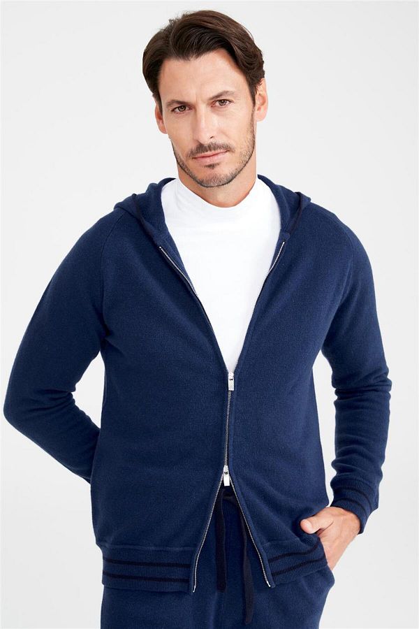 Tombolini Blue Cashmere Tracksuit Set Trendyol