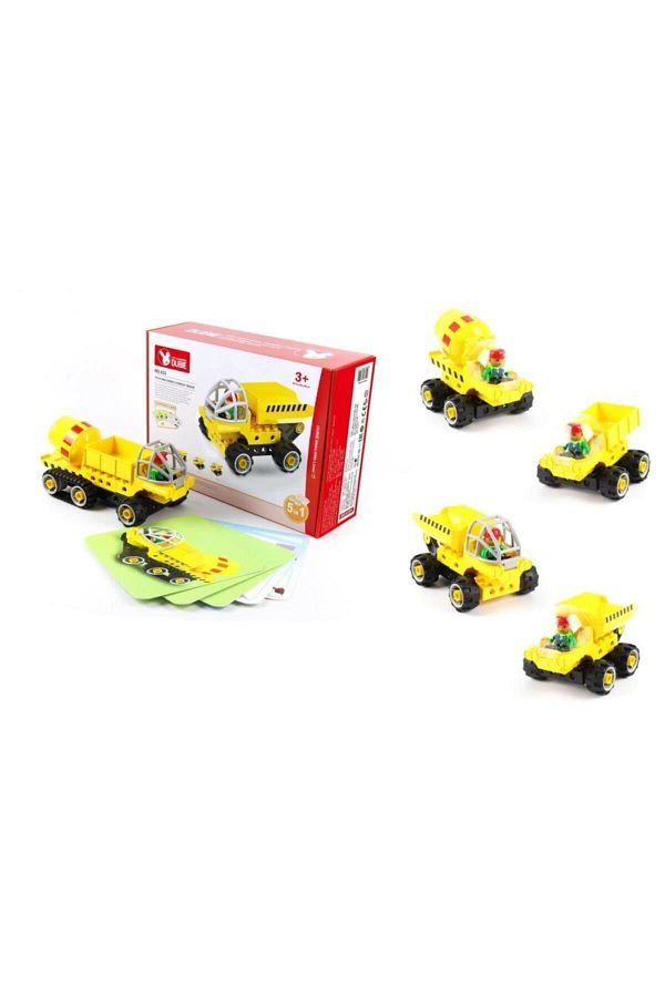 Wange Dubie Construction Vehicles 5in1 Lego Set 38 Pieces Trendyol