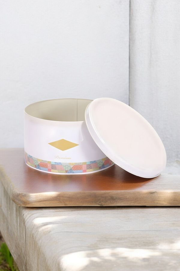 EVLE-Ef148-58 Morocco Pink Patterned Round Metal Storage Container 21.5 Cm 1
