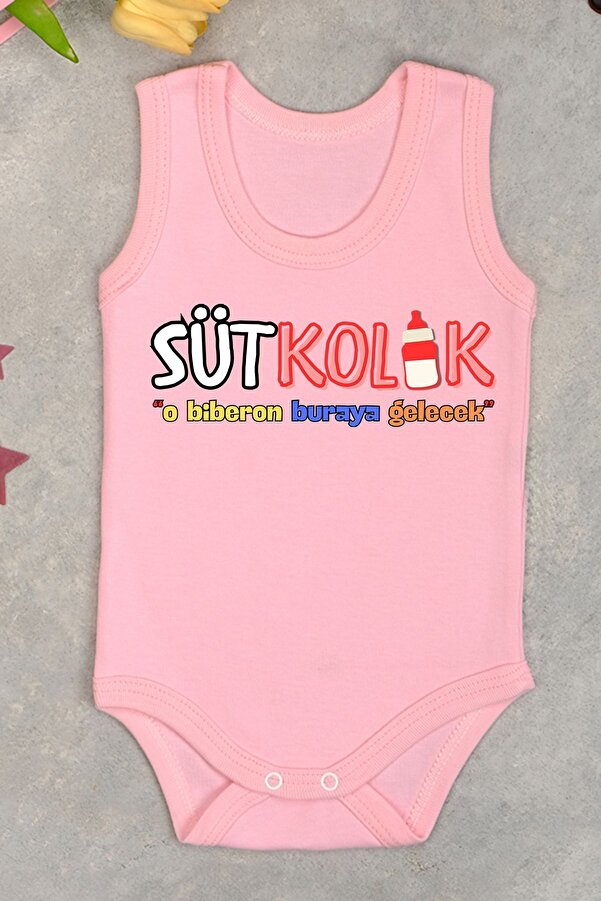bebetospik Sütkolik Baskılı Pamuk Atlet Zıbın