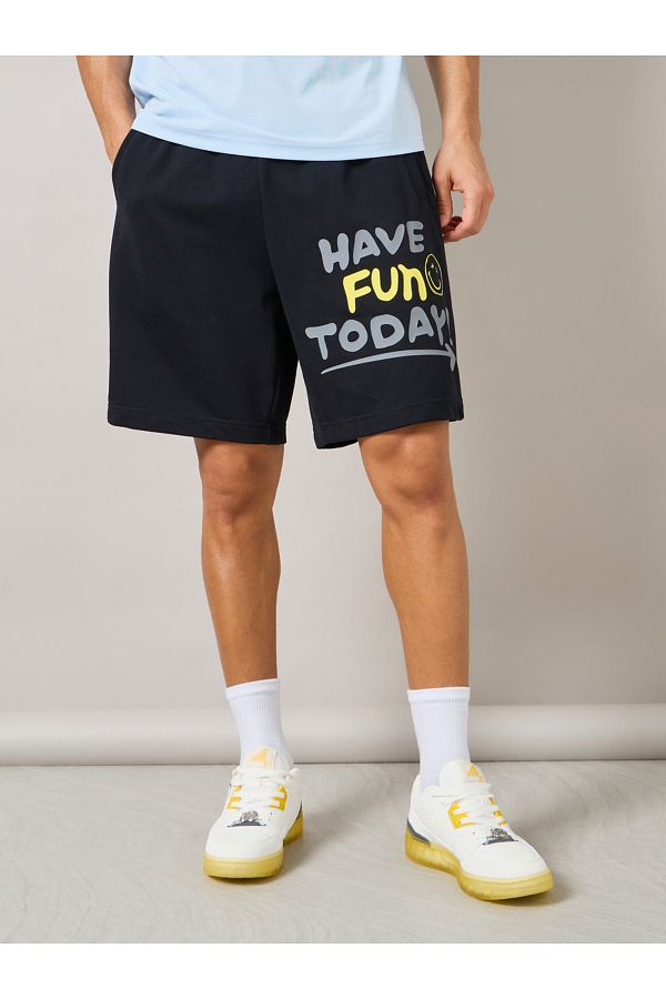 Anta-Emoji Print Lifestyle Knit Shorts 1