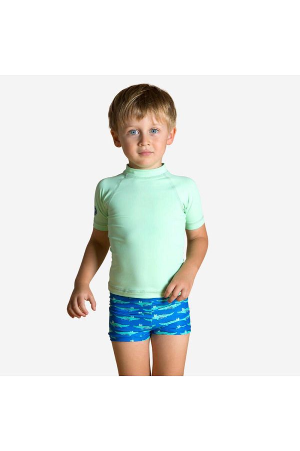 Decathlon Light Green Baby T Shirt UV Protection Short Sleeve BOTTOM TOP SET Trendyol