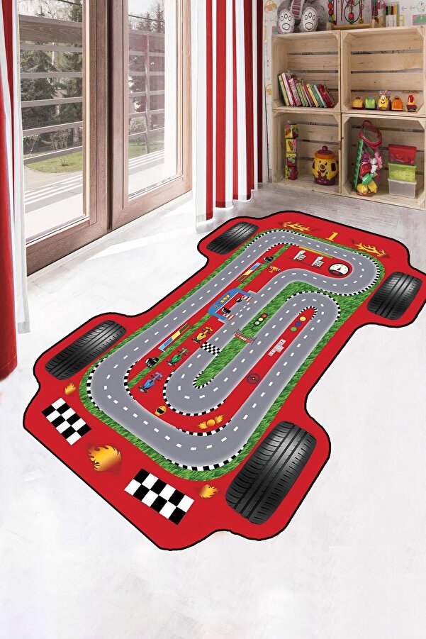 YTR HOME Makinede Yıkanabilir Kaymaz Taban Leke Tutmaz Eğitici Bebek Ve Çocuk Odası Halısı Oyun Matı