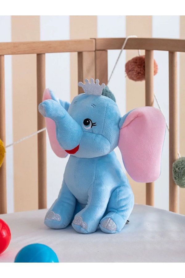 LC Waikiki Elephant Embroidered Plush Filled Baby Throw Pillow 30 Cm Plush Toy Trendyol