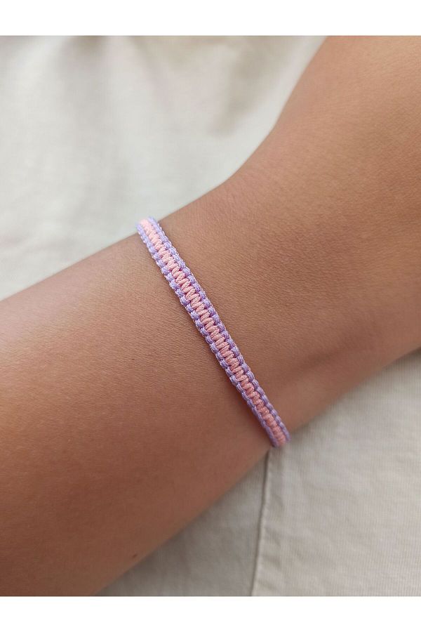 Two color macrame bracelet on sale