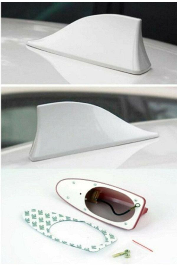 GÜRHAN SHOP-Massey-Ferguson 6265 - Compatible Electric Shark and Whale Ceiling Antenna with White Auto Fish Tread Antenna 1