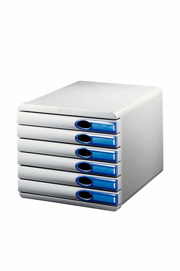 Leitz-Allura 6 Gray Drawers Document Shelf 5208 1