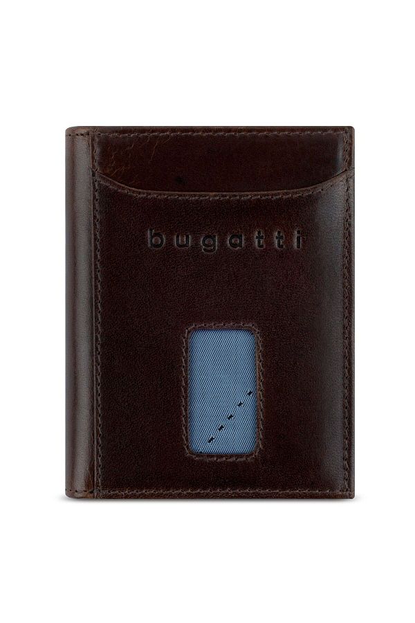 BUGATTI-Güvenli İnce Geldbörse RFID Schutz Leder 8 cm 1