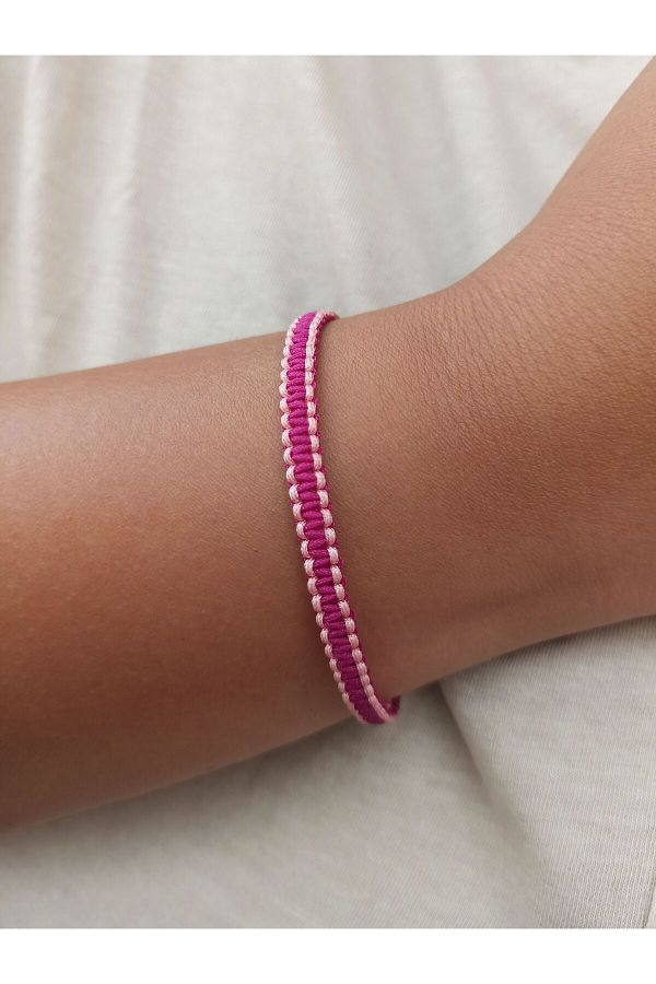 Two color macrame bracelet on sale