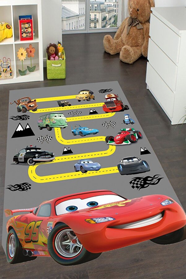 YTR HOME Makinede Yıkanabilir Kaymaz Taban Leke Tutmaz Eğitici Bebek Ve Çocuk Odası Halısı Oyun Matı