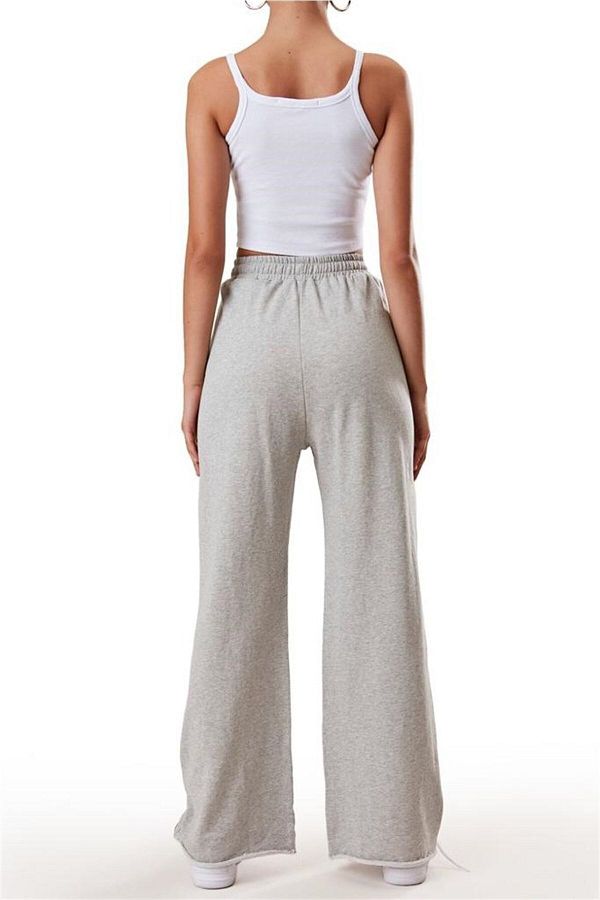 Boutiquen 1709 Ripped Detailed Gray Tracksuit Trendyol