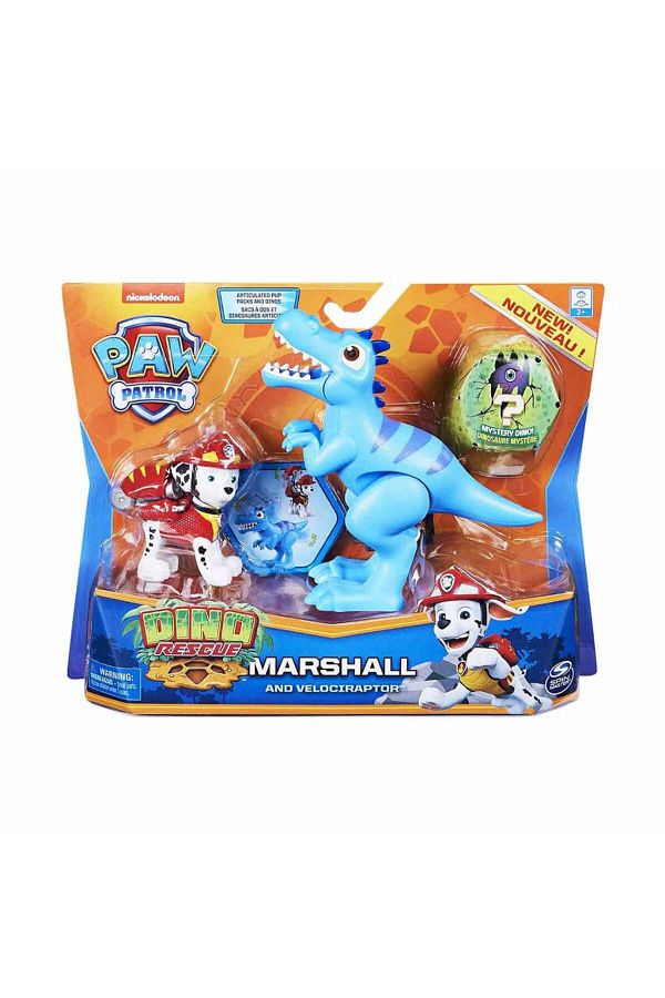 PAW PATROL-Dino Rescue Game Set Marshall And Velociraptor6058512-20126400 1
