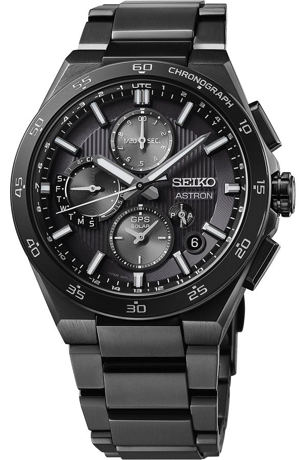 Seiko Astron Night Black Men s Gps Solar Wristwatch Ssh155J Trendyol