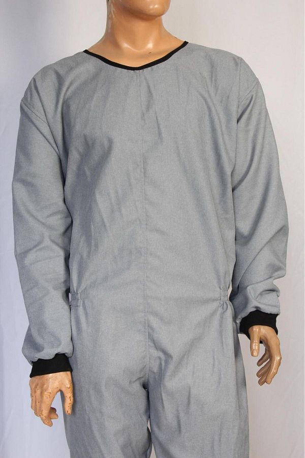 colmed-Patient Care Coverall - 100% Cotton, Ribbed, Dementia Clothing 1