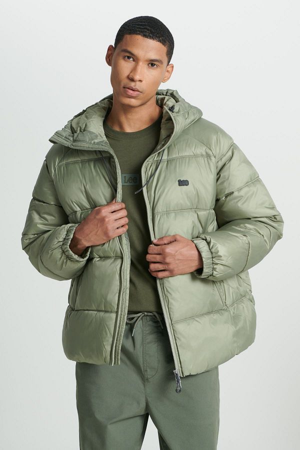 Light green puffer coat hotsell