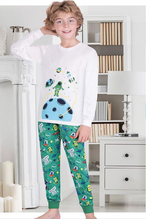 Green spaceship pajamas on sale