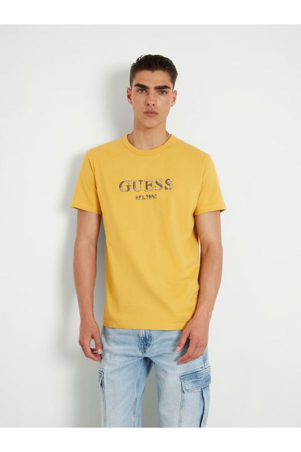 Guess Logo Embroidered T Shirt Trendyol