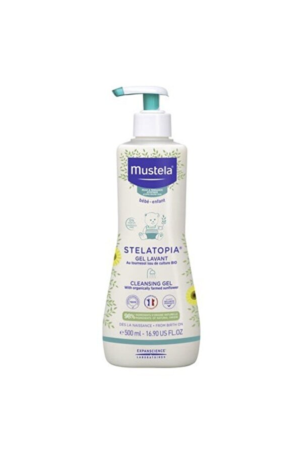 Mustela Stelatopia Gel Lavant Cleansing Gel Şampuan 500 ml