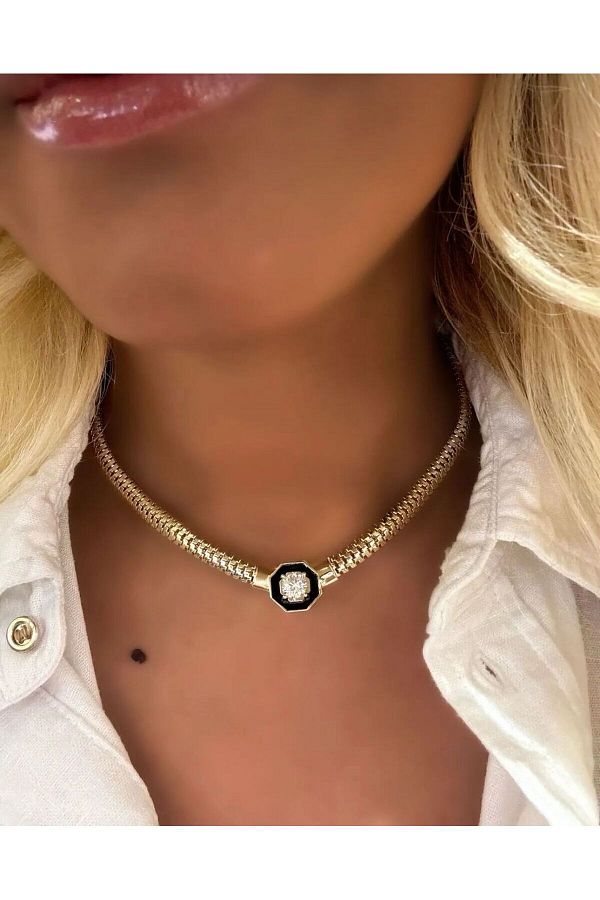Mcgsteel Chakla Shape Trend Necklace Trendyol