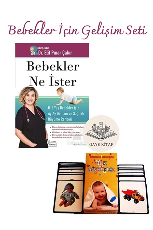Yuka Kids Bebek Gelişimi 2 'li Set (Bebekler Ne İster - İlk Sözcükler Kartları)