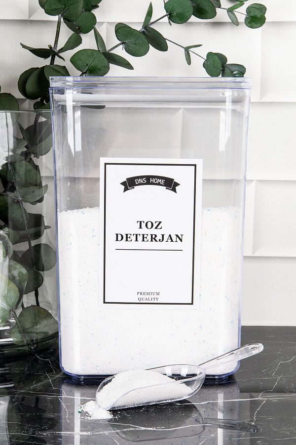 DNS HOME-Powder Detergent Scale Storage Container Vacuum Lid Storage Box Detergent Holder 3000 ml 1