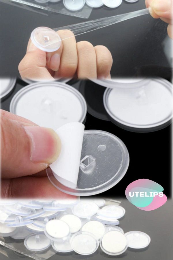 Küçük Burjuvazi-60 Pieces Multi-Purpose Without Using Nails Adhesive Diameter Without Punching Paste Painting Note Frame Plaque Hanging 1