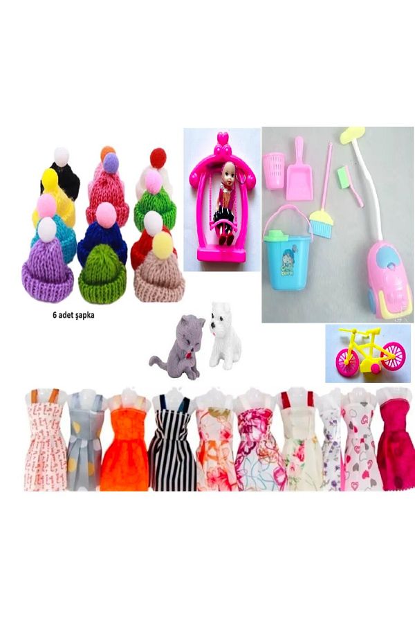 marimari 26 Piece Doll Accessories and Cleaning Set Compatible with Frozen Barbie Cindy Trendyol