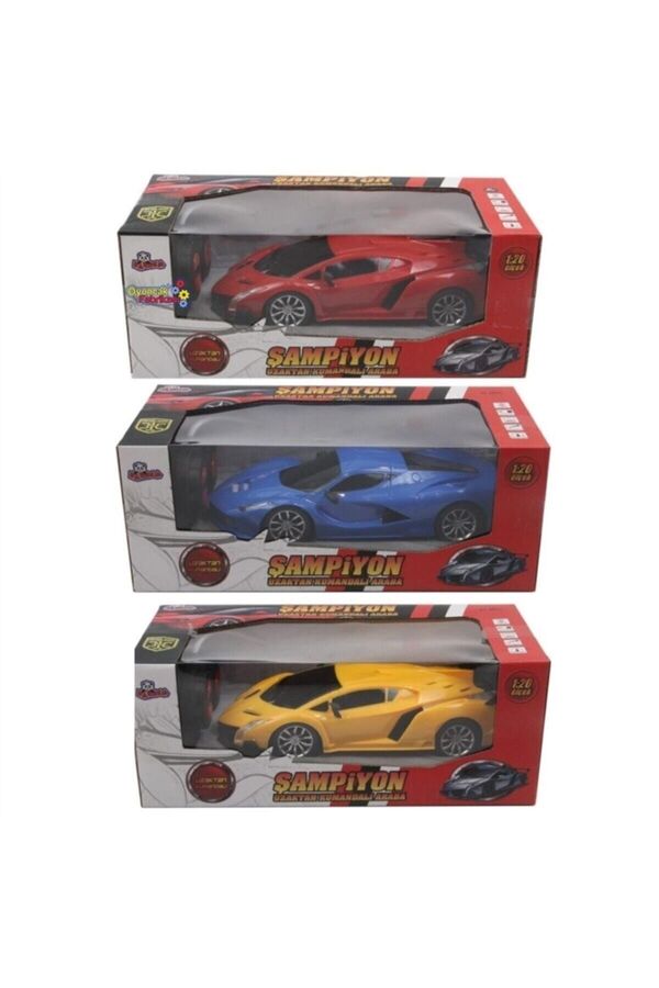 Vardem Erkek Çocuk Kırmızı Uzaktan Kumandalı Işıklı Şampiyon Araba