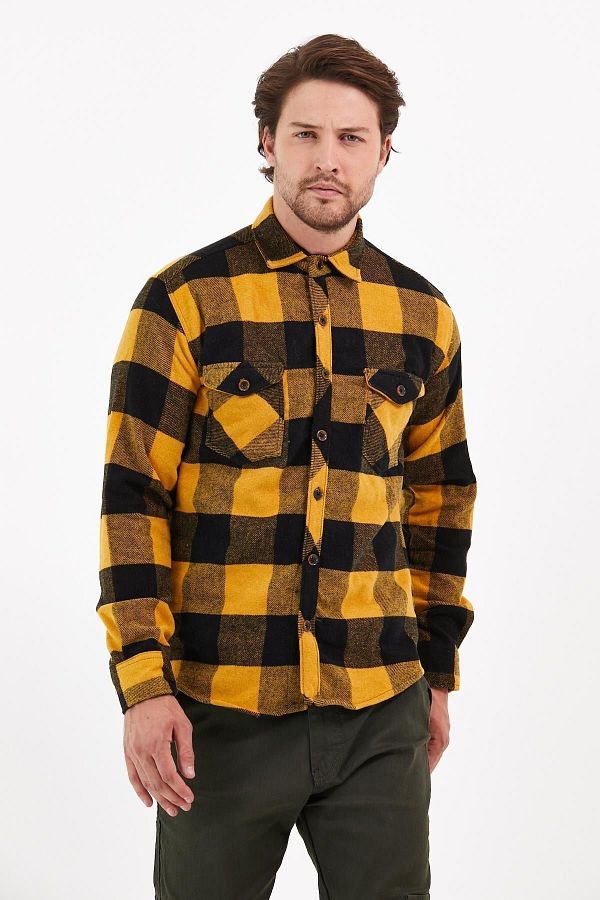 Checkered yellow jacket sale
