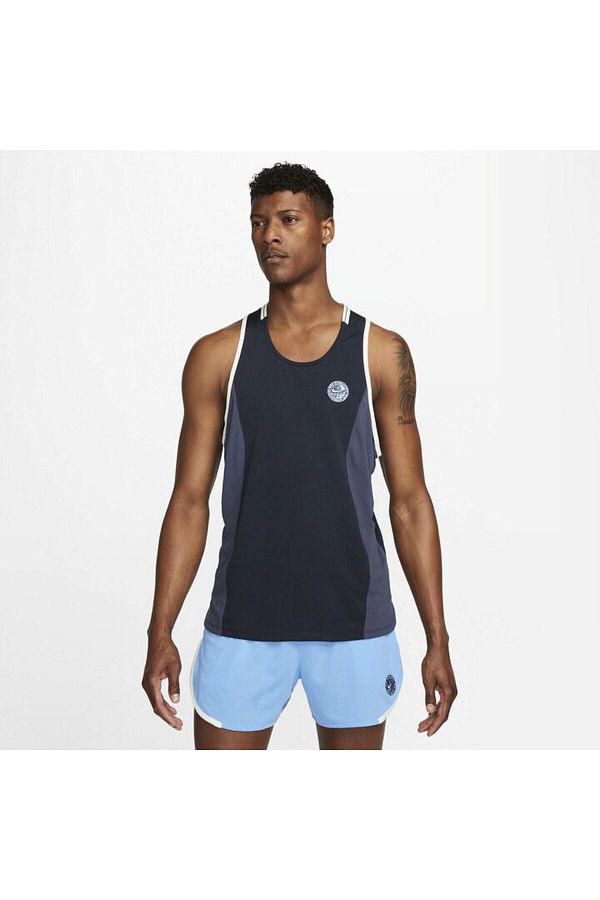 Nike Sports Tank Tops Dark blue Slim fit Trendyol