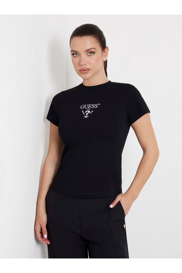 Guess Logo Collar Stretch T shirt Trendyol