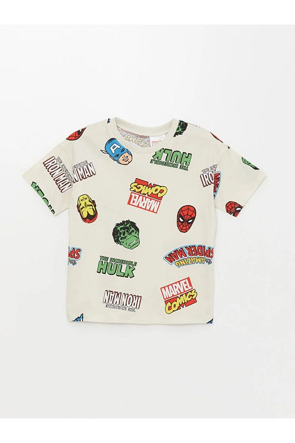 LC Waikiki-Tricou pentru bebeluși cu imprimeu Spiderman pentru bebeluși LCW 1