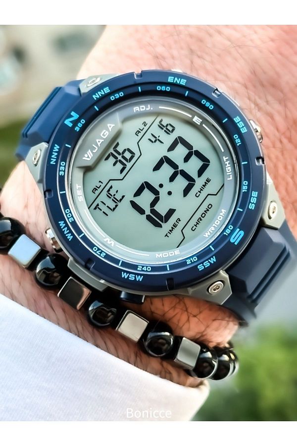 Navy blue digital watch new arrivals
