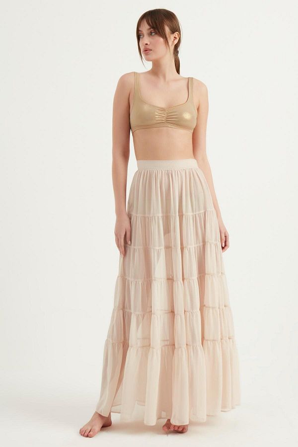 Layered chiffon skirt discount