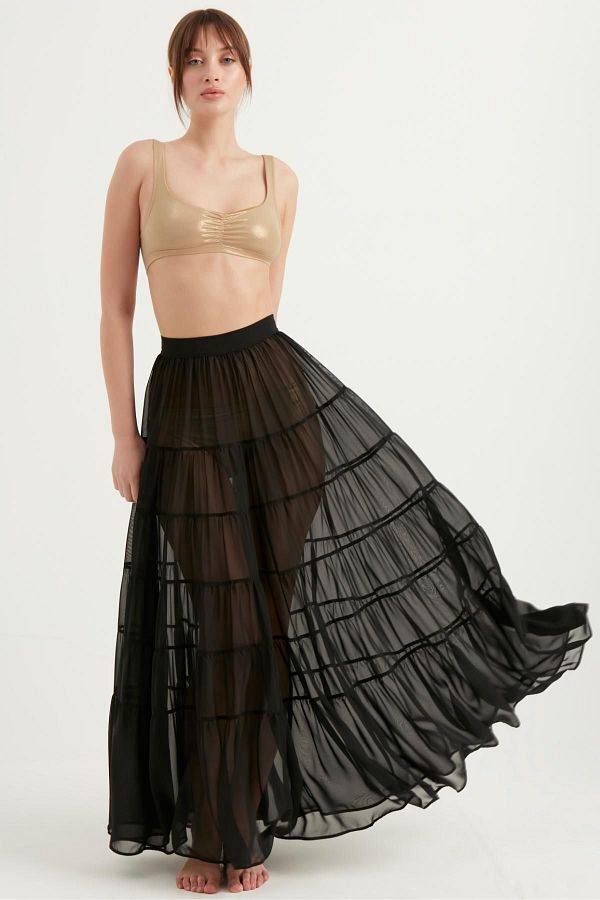 Layered chiffon skirt discount