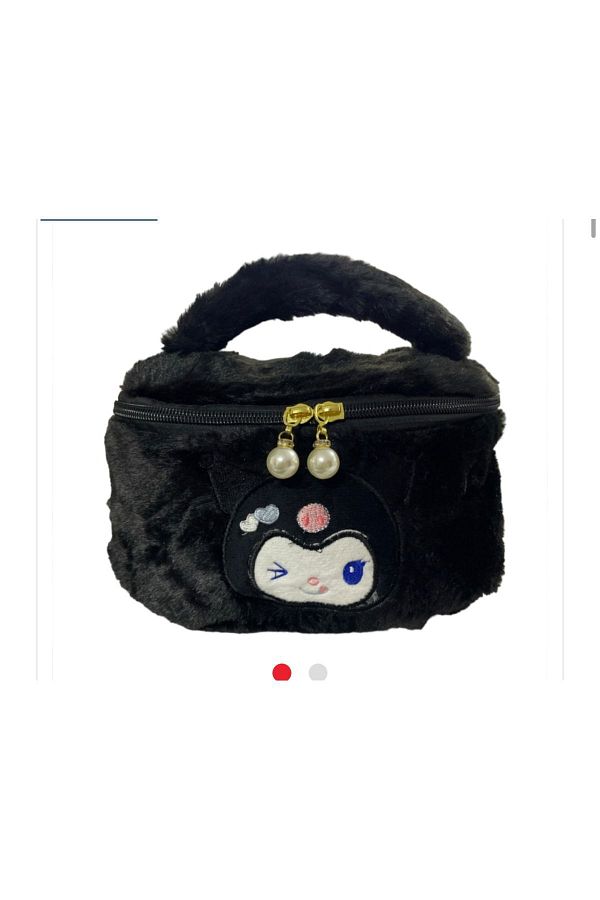synshop-Kawai Kuromi Plush Makeup Cosmetics - Gift for Travel Baby Care 1