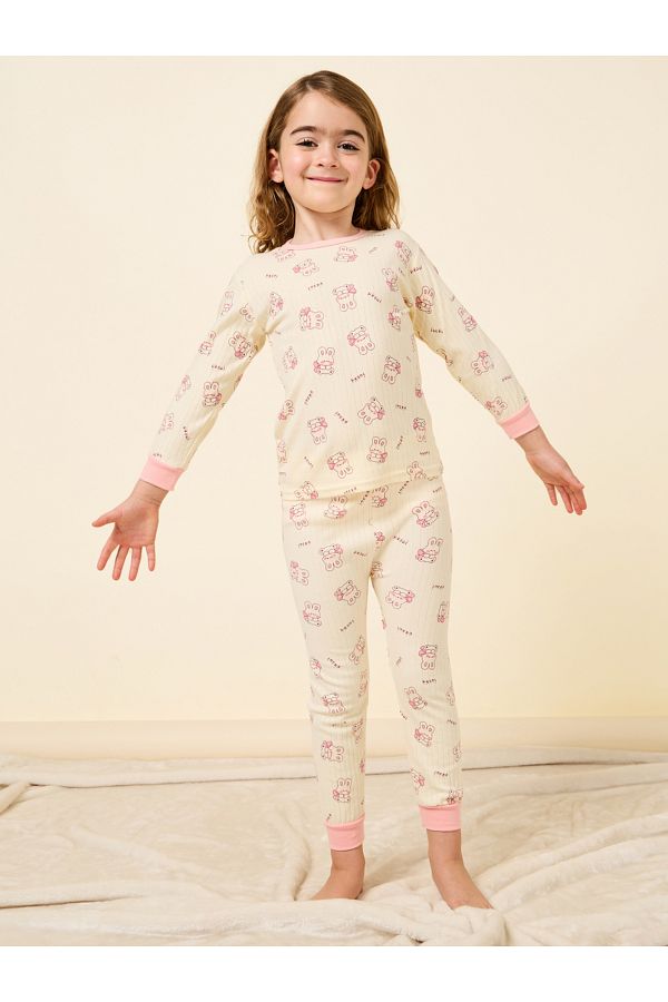 Cartoon print pajamas outlet